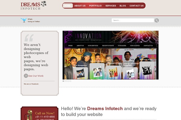 dreamsinfotech.com site used Dreams