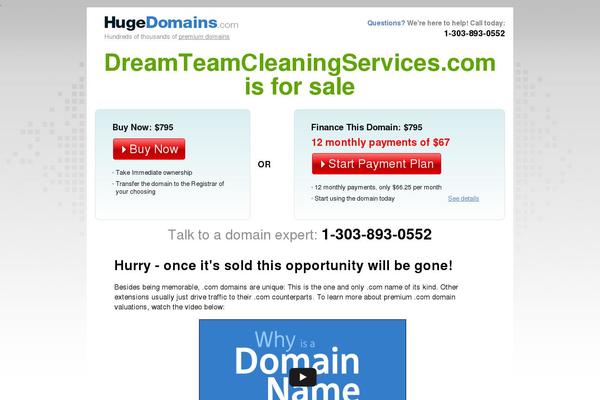 dreamteamcleaningservices.com site used Janitor