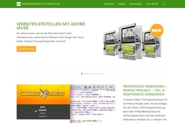 dreamweaver-tutorials.de site used Htn-2014