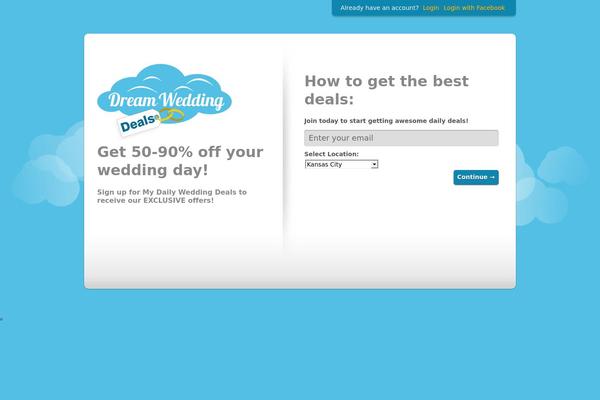 dreamweddingdeals.com site used Premium-theme