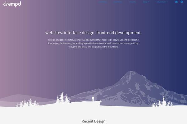Ergo theme site design template sample