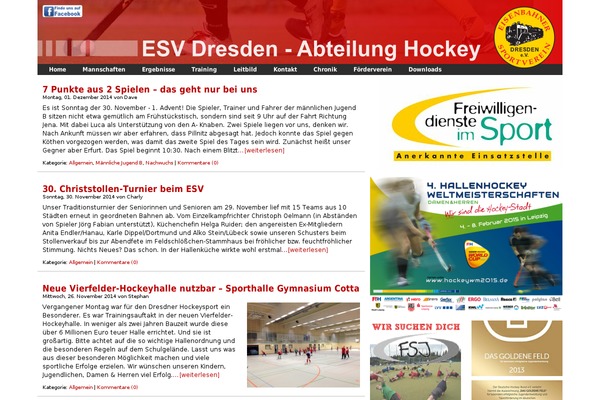 dresden-hockey.de site used Red-minimalista-2.3