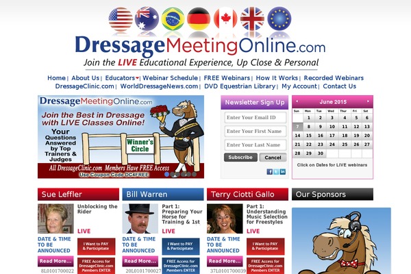 dressagemeetingonline.com site used Dressage