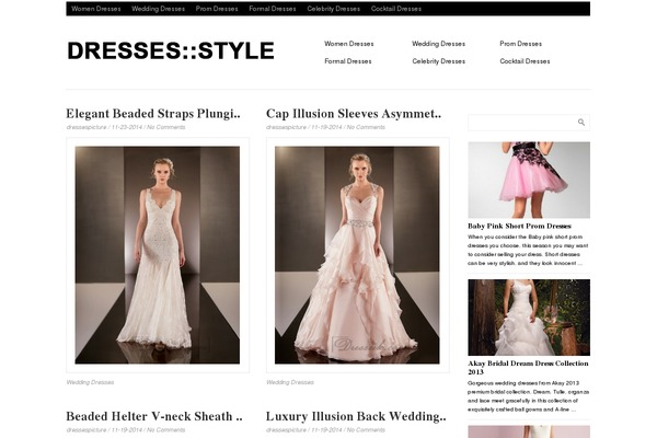 dressespicture.com site used Grid Style Theme