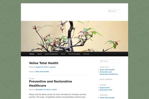 Twenty Eleven theme site design template sample