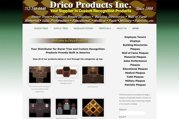 dricoproducts.com site used Twentytwelve-child
