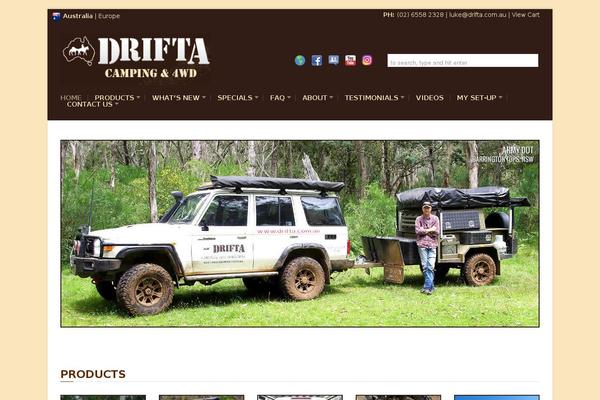 drifta.com.au site used Social-tap