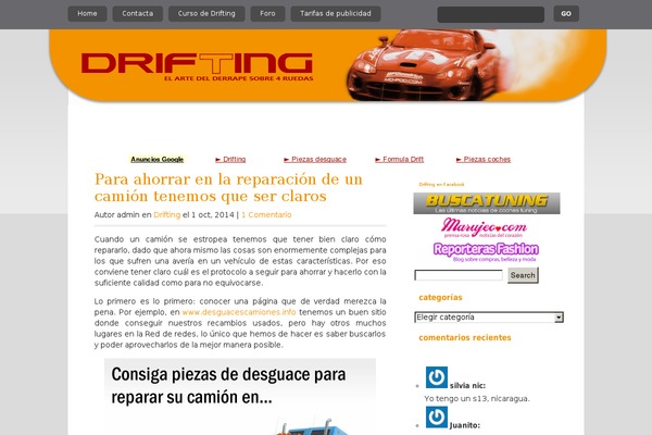 drifting.es site used Quadro
