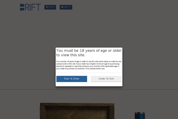 driftvapor.com site used Drift
