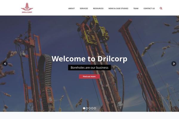 Industrial theme site design template sample