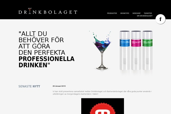 drinkbolaget.se site used Drinkbolaget