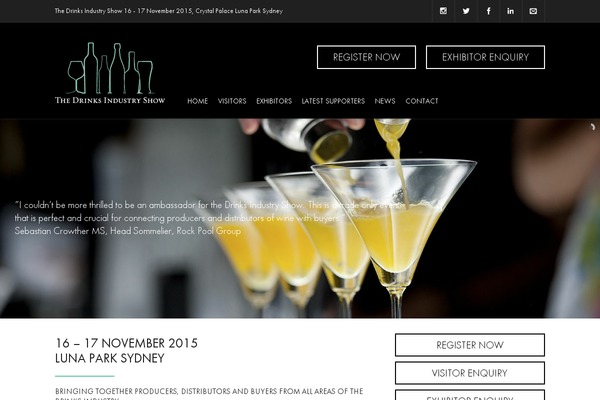 drinksindustryshow.com.au site used Drinksshow