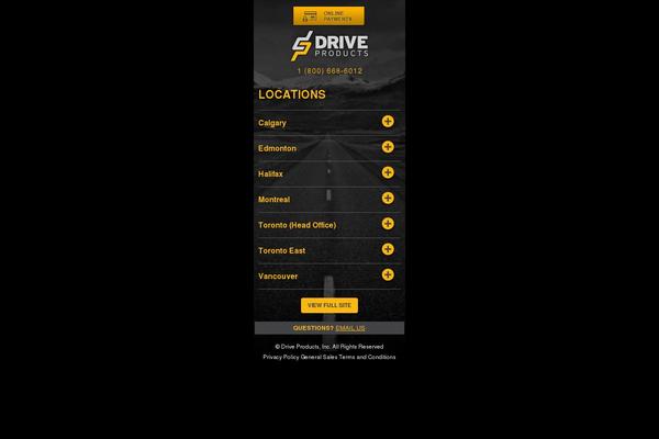 Drive theme site design template sample