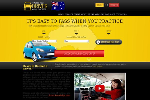 Driver theme site design template sample