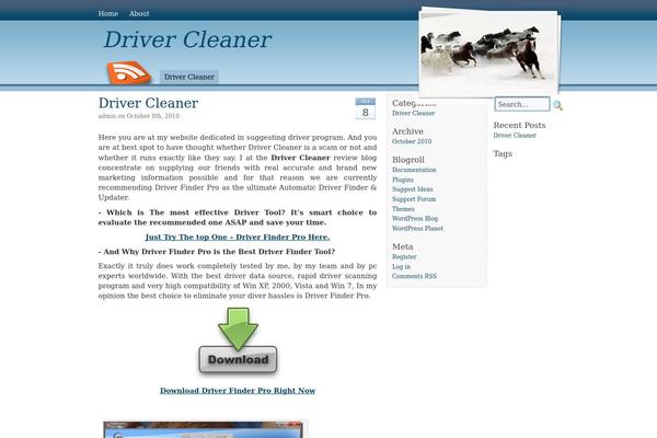 drivercleaner.org site used Grace_theme