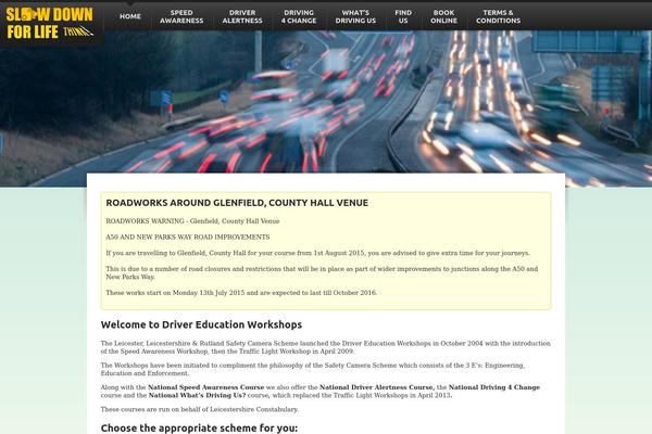 drivereducationleicester.com site used Speedawareness