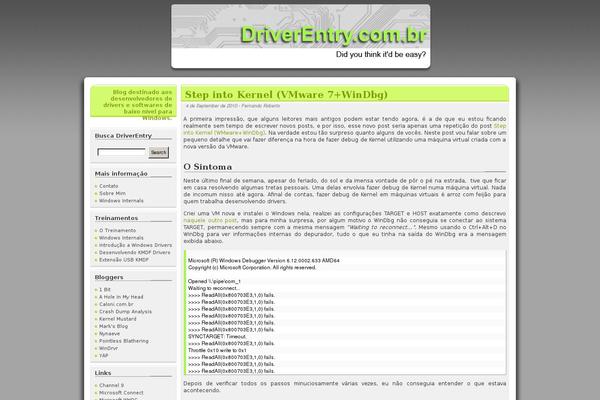 driverentry.com.br site used Driverentry
