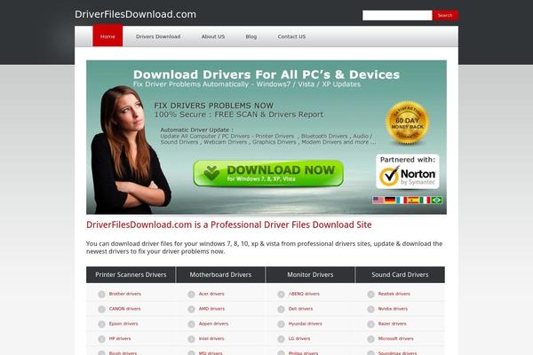 driverfilesdownload.com site used QuickHost