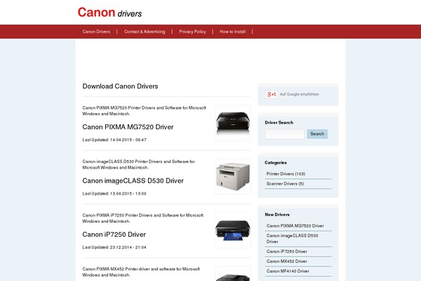 driverscanon.com site used Defusion