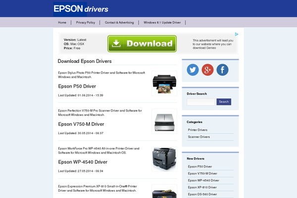driversepson.com site used Defusion