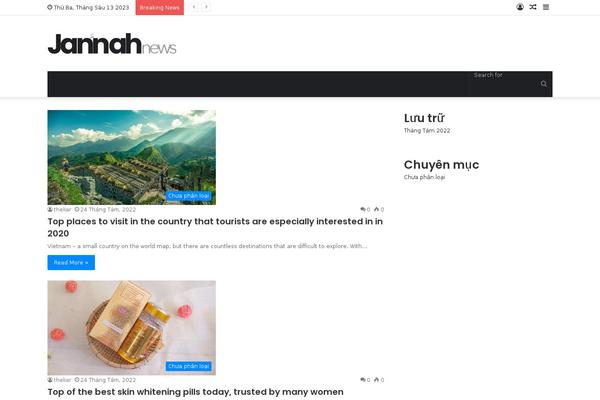 Jannah theme site design template sample