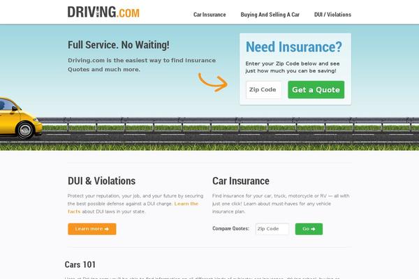 driving WordPress theme, websites list used driving theme driving theme websites examples