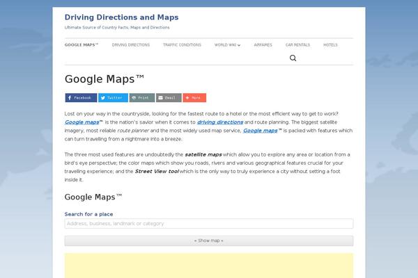 drivingdirectionsandmaps.com site used Drivingdirections