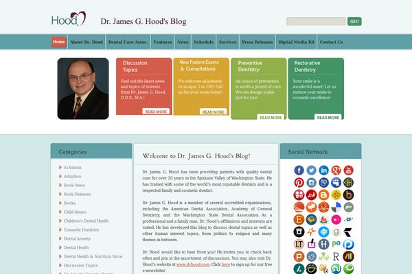 drjamesghoodblog.com site used Theme857