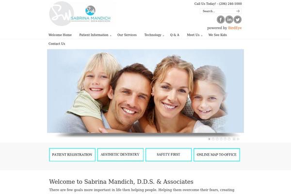 WordPress website example screenshot