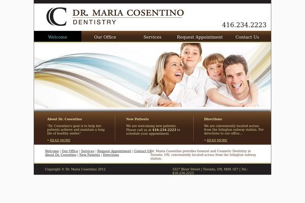 drmariacosentino.ca site used Drmariacosentino