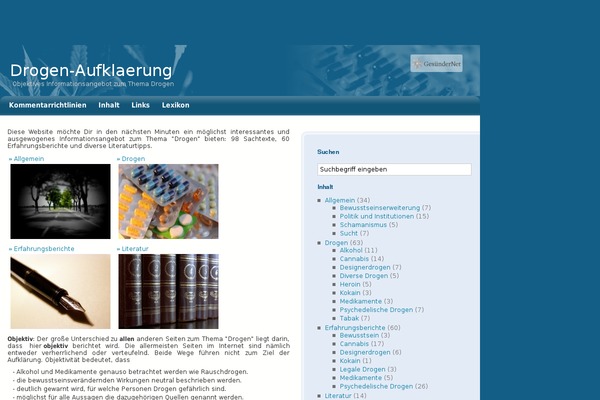 drogen-aufklaerung.de site used Drogen-aufklaerung