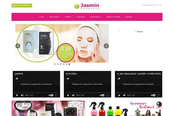 Jasmin theme site design template sample