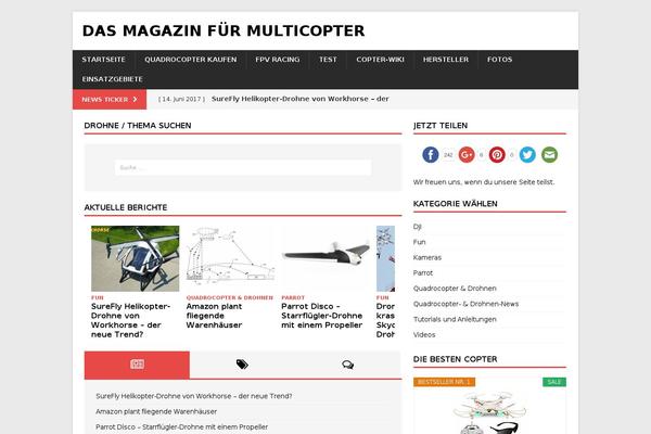 MH Magazine theme site design template sample