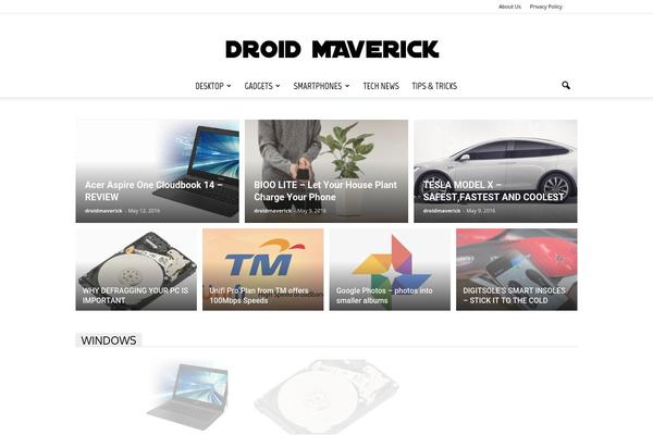 droidmaverick.com site used Newspaper-1