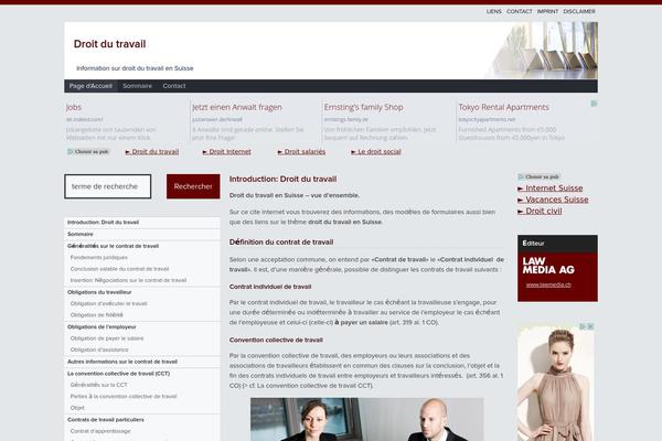 droit-du-travail.ch site used Xtreme-lawmedia