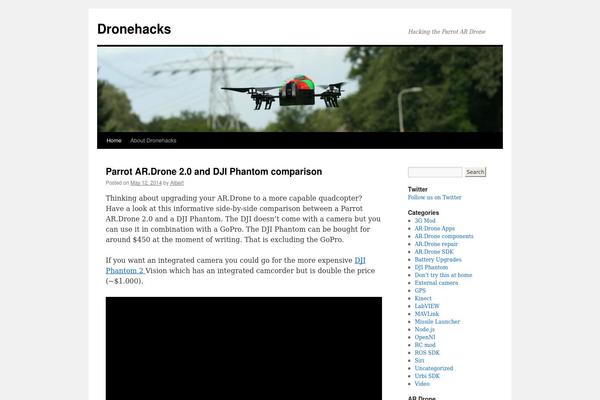 Twenty Ten theme site design template sample