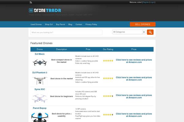 dronetradr.com site used Classipress351