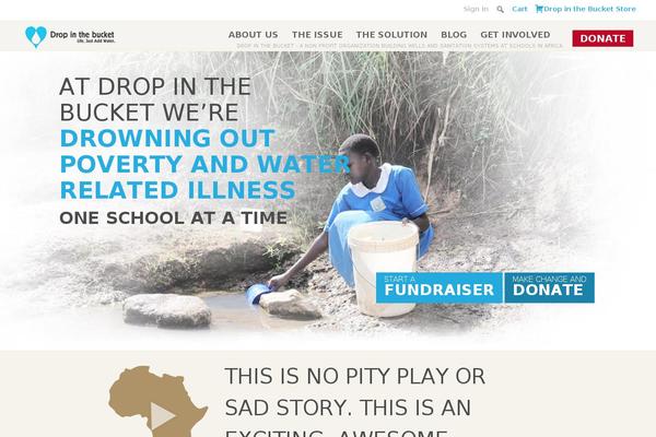 dropinthebucket.org site used Shoestrap-3-child