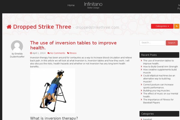 droppedstrikethree.com site used Infinitano