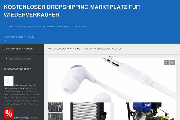dropshipping-webshop.de site used Typecore