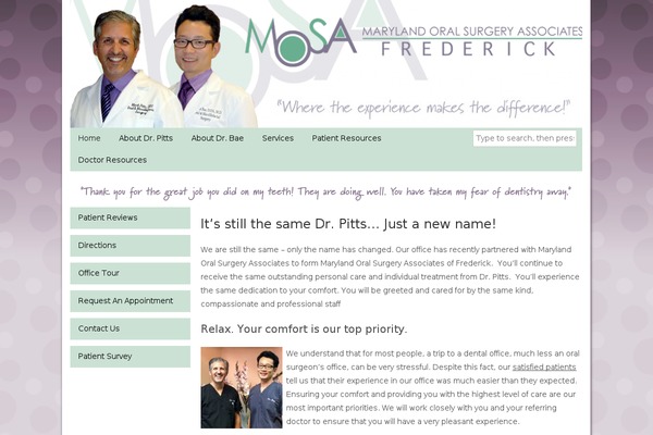 WordPress website example screenshot