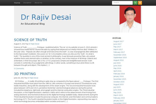 drrajivdesaimd.com site used Fraz
