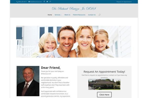 Divi theme site design template sample