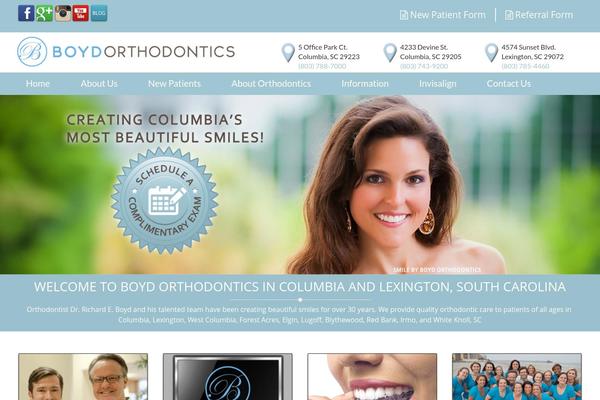 ortho-child theme websites examples