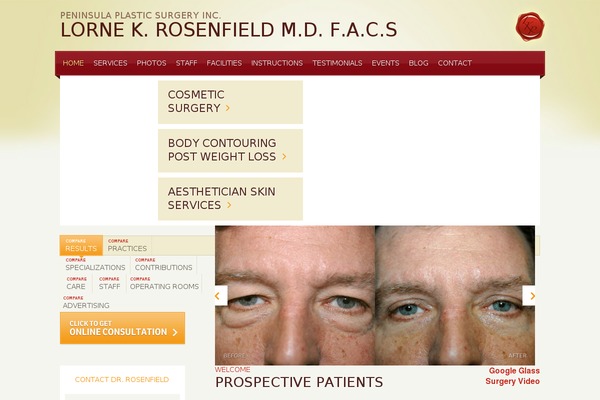 drrosenfield.com site used Rosenfield