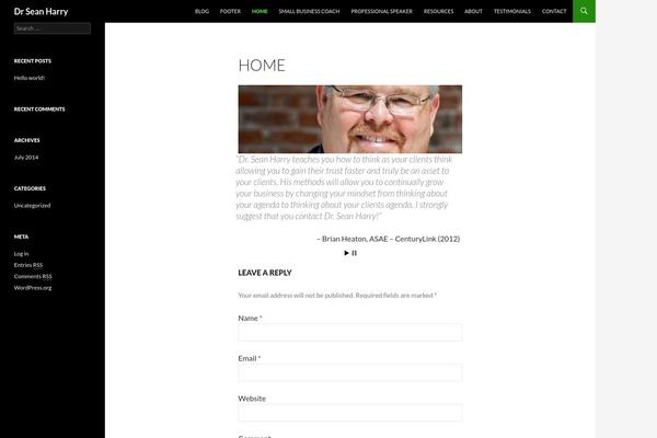 Headway theme site design template sample