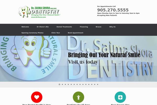 Vantage theme site design template sample