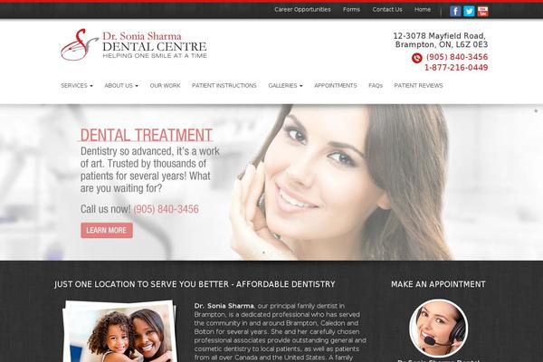 WordPress website example screenshot