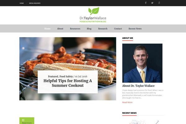 WordPress website example screenshot