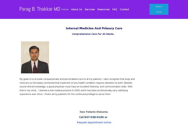 drthakkar.com site used Tesseract-free-theme
